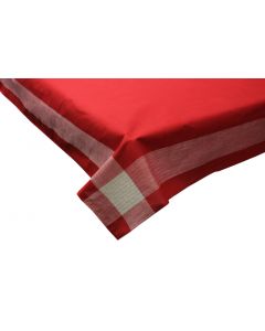 Tovaglia Natalizia 12 posti 180x275 cm + 12 Tovaglioli Rosso 24113