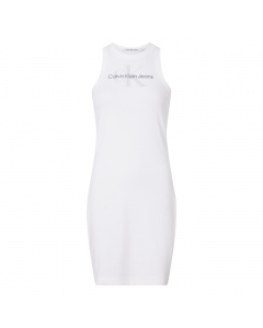 CALVIN KLEIN JEANS ARCHIVAL MONOLOGO RIB TANK DRESS