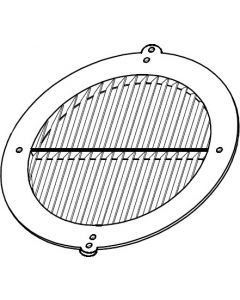 Griglia cappa direzionale esterna circolare GRIGLIA GDC 125 112.0157.303