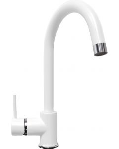 Miscelatore Cucina Rubinetto Monocomando Bianco Latte PETRAMIXUG58