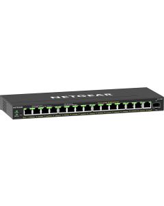 switch di rete Gestito Gigabit PoE Nero GS316EP-100PES