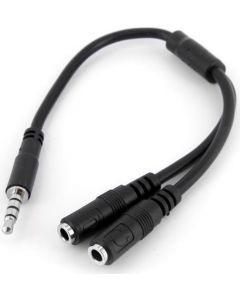 Cavo Sdoppiatore auricolare Jack 3,5mm Maschio a 2 Femmine MUYHSMFF