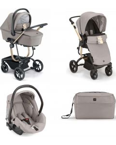 Taski Sport - Passeggino Trio Leggero Modulare da 0-4 Anni Tortora Oro