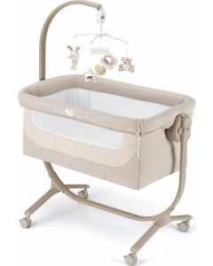 Lettino Culla Neonato da Campeggio Co-sleeping Beige Cullami