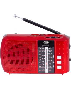 Radiolina Portatile Analogica Radio FM Bluetooth USB Mp3 Rosso RA 7F20 BT