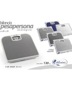 Bilancia pesapersone meccanica analogica Max 130 Kg colori Assortiti