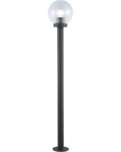 Lampione da Giardino in Alluminio H 120 cm Nero 4904-1120BK9