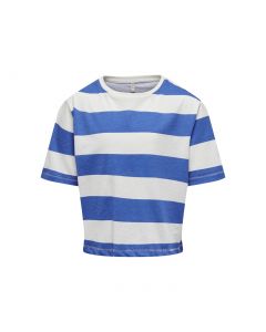 ONLY KIDS MAY S/S AOP/STRIPE TOP JRS