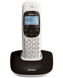 Telefono Cordless DECT vivavoce col. Nero/Bianco Nice