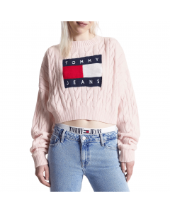 TOMMY JEANS TJW BXY CENTER FLAG SWEATER