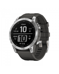 GARMIN FENIX 7 47MM SILVER W GRAPHITE BAND