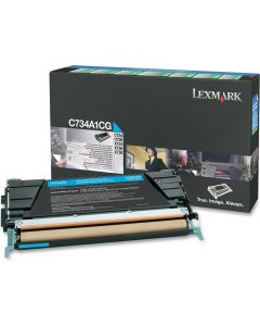 Toner Stampante Ciano Originale Cartuccia C734A1CG