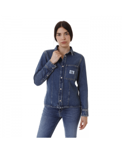 CALVIN KLEIN LEAN DARTED DENIM SHIRT