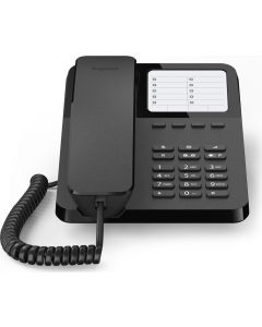 Telefono Fisso Cornetta cablata rubrica 10 voci Nero S30054-H6538-R101