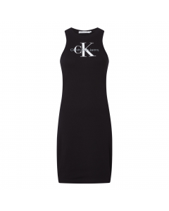 CALVIN KLEIN JEANS ARCHIVAL MONOLOGO RIB TANK DRESS