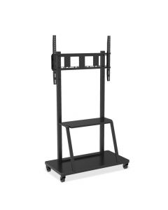 Supporto TV da Pavimento con Mensola 55&quot-100&quot Portata 150Kg Nero ICA-TR30