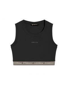FREDDY TOP SPORTIVO IN HEAVY JERSEY STRETCH CON EL N