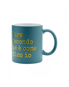 PIU' FORTY MUG GRIGIO PURE SECONDO ME