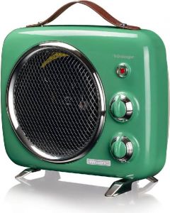 Termoventilatore Stufa elettrica Potenza 2000 W Termostato Verde Vintage