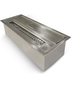 Bruciatore per camino a bioetanolo 1.5 Litri Acciaio Inox