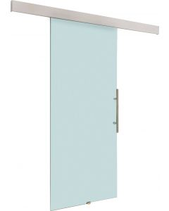 Porta Scorrevole In Vetro Temperato Satinato Binario 90x205cm - E70001