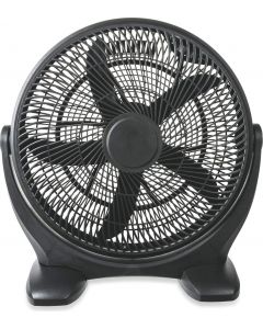 Ventilatore Industriale Box Fan 5 Pale 90 Watt &Oslash 55 cm in Plastica Nero