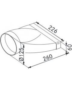 Raccordo Rettangolare e Circolare per Cappa Aspirante 112.0040.359