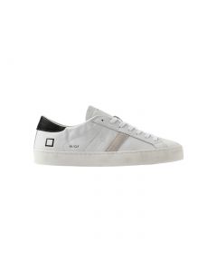 D.A.T.E. HILL LOW CALF WHITE BLACK