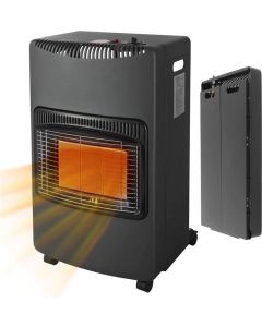 Stufa a Gas per Bombola GPL Infrarossi Portatile 4,2 kW con Ruote CHEDA201