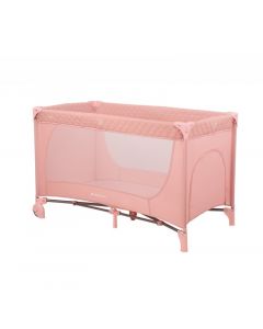 Lettino Culla Neonato da Campeggio Viaggio Portatile Ruote Pink Medley