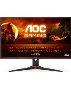 Monitor PC 23.8&quot Full HD Gaming Nero Rosso 24G2SAE/BK 24G2SAE/BK