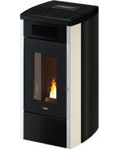 Stufa a Pellet Ventilata 12 kW 23 kg 342 m3 Bianco 7023113 ATENA Plus 12T2