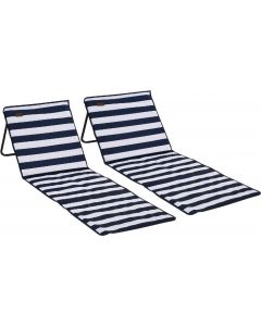 Set 2 Lettini Prendisole Mare Giardino 142x51x40 cm
