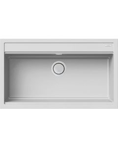 Lavello Cucina 1 Vasca Incasso eff. Fragranite 86 cm Bianco G68 LGB36068