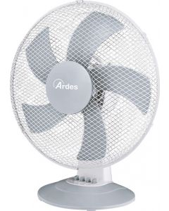 Ventilatore da Tavolo 5 Pale con 3 velocit&agrave Potenza 40W Bianco AR5ST40W