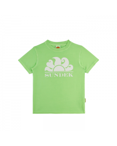 SUNDEK T-SHIRT MANICA CORTA IN COTONE SOVRATINTO