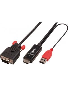 Cavo 1.0M HDMI/USB VGA HDMI/USB Nero 41455