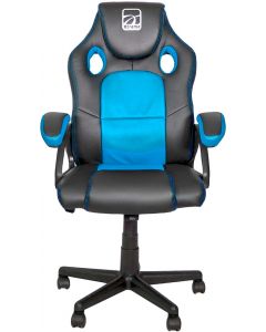 Sedia da gaming in Ecopelle Nero / Blu 90558B MX12
