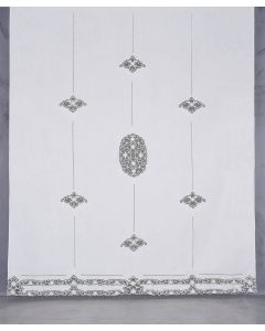 Tenda in 100% Puro Lino 270x310 cm Intaglio Ecr&ugrave GE/NH