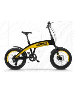 Bicicletta Elettrica Pieghevole e-bike 20&quot Giallo DU-BI-220002 Scrambler