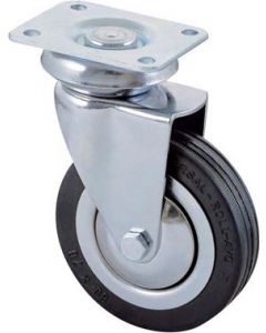 Ruota a Forcella Girevole 155 Avo Nera mm 100x24 P.mm 90x70