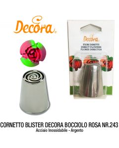Cornetto Blister Decora Nr.243 Bocciolo Rosa - DEC0263450