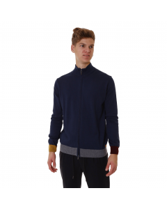 L'AGAMA' MAGLIA FULL ZIP COTONE LANA