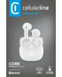Core Auricolari TWS Bluetooth Bianco BTCORETWSW