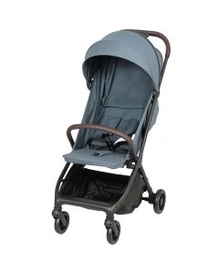 Passeggino per Bambini con Tettuccio Regolabile 87x50x103 cm Blu/Nero
