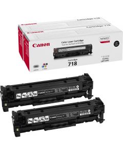 Toner Stampante Nero Originale Cartuccia 2 Pz CRG-718 Bk VP 2662B005