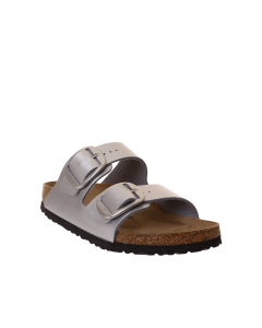 BIRKENSTOCK ARIZONA BIG BUCKLE METALLIC SILVER