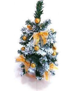 Albero Natale Con Luci Oro 159153