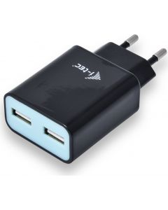 Caricabatterie per dispositivi mobili USB colore Nero CHARGER2A4B