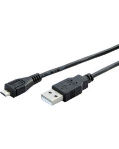 Cavo dati per Smartphone USB / micro USB 1,5 metri Nero 70/16